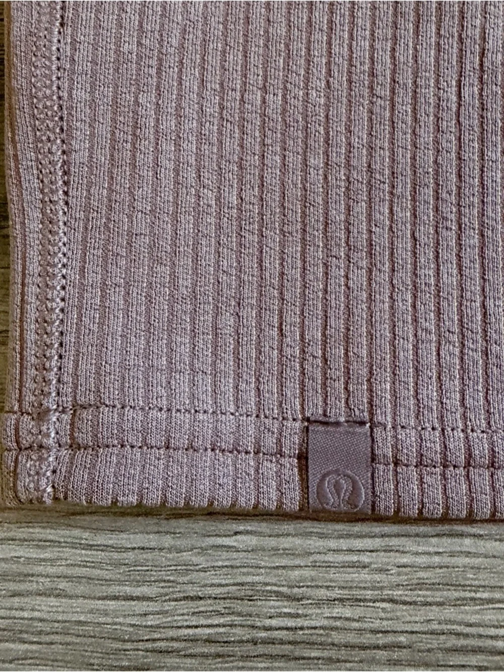 LULULEMON Ribbed Softstreme Slim-Fit Tank Dress Taupestatic Size 8
